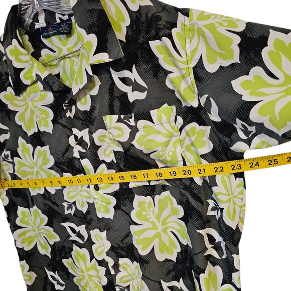 Decibel Men's Hawaiian Floral Button Down Short Sleeve Shirt Size Large Tropical - Picture 5 of 10
